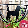 Poodle Hanging Basket (Lamb Cut)